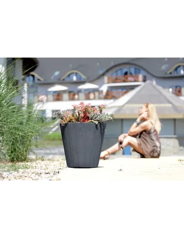 Doniczka Woody 48,8 cm - biała