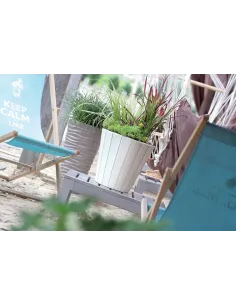 Doniczka Woody 48,8 cm - biała 2