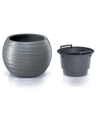 Doniczka okragła Mars 43,6 cm - szara