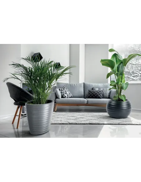 Doniczka okrągła Mars 43,6 cm - antracyt