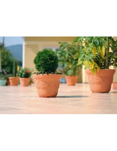 Doniczka Sun 40 cm -ceglany