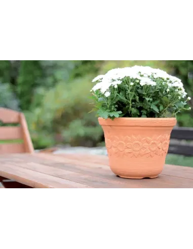 Doniczka Sun 40 cm -ceglany