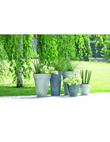 Doniczka tuba 76,2 cm - szary beton