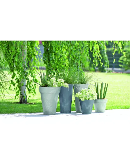 Doniczka tuba 76,2 cm - szary beton