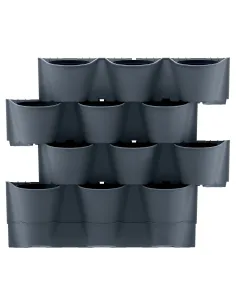 Ogród wertykalny wiszący – 12 doniczek – zielona ściana