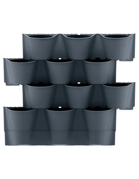 Ogród wertykalny wiszący – 12 doniczek – zielona ściana