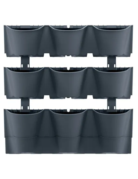 Ogród wertykalny wiszący – 12 doniczek – zielona ściana