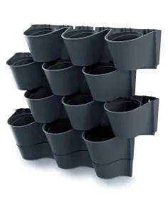 Ogród wertykalny wiszący – 12 doniczek – zielona ściana 2