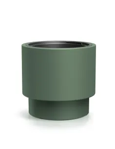 Doniczka Heos 39,5 cm – zielona pinia, wkład, mrozoodporna
