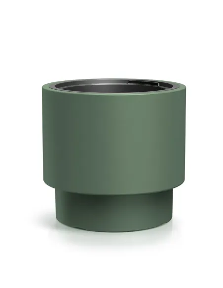 Doniczka Heos 39,5 cm – zielona pinia, wkład, mrozoodporna