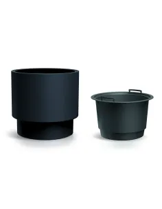 Doniczka Heos 39,5 cm – zielona pinia, wkład, mrozoodporna 2