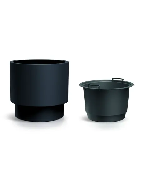 Doniczka Heos 39,5 cm – zielona pinia, wkład, mrozoodporna