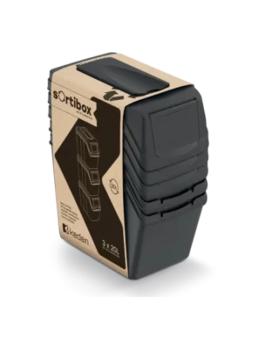 SORTIVO TOP 20 SET 4 4 × 20 l czarny | LEVANTO PRO