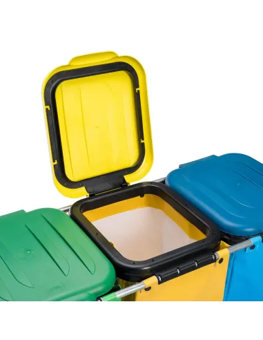 Kosz na śmieci - stelaż z workami premium ANTARES beżowy 4 x 120 L