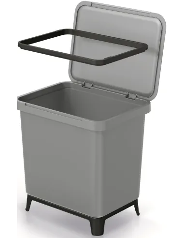 Kosz pojemnik do segregacji śmieci 29L - szary