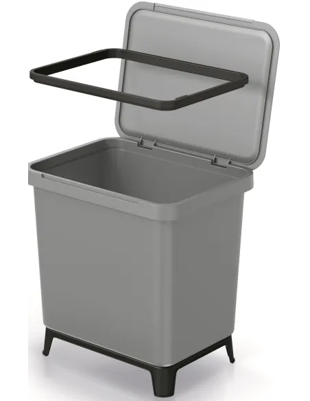 Kosz pojemnik do segregacji śmieci 29L - szary