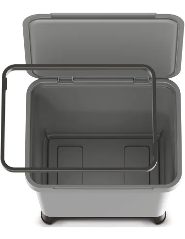 Kosz pojemnik do segregacji śmieci 29L - szary