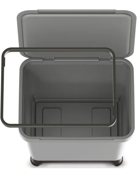 Kosz pojemnik do segregacji śmieci 29L - szary