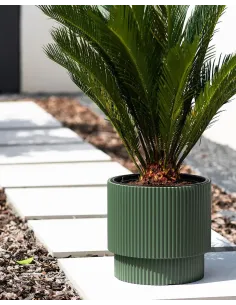 Doniczka z wkładem Molly 30 cm - biała 2