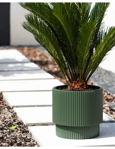 Doniczka z wkładem Molly 30 cm - biała