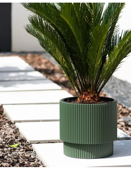 Doniczka z wkładem Molly 30 cm - biała