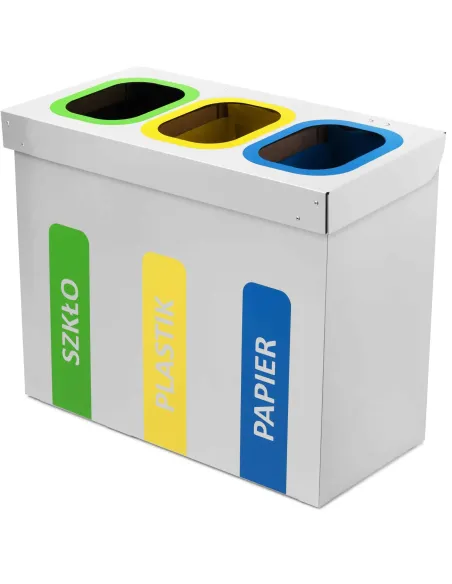 Kosz 3x 52 L do segregacji WEGA wewnętrzny 3 komory x 52 L