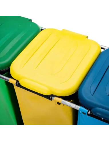 Kosz na śmieci - stelaż z workami premium ANTARES beżowy 3 x 120 L