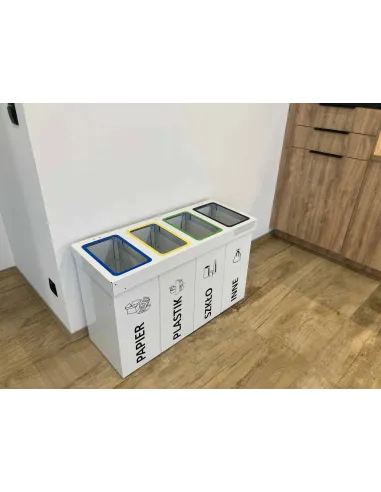 Kosz do segregacji DENEB 5x50L z pokrywą – modułowy