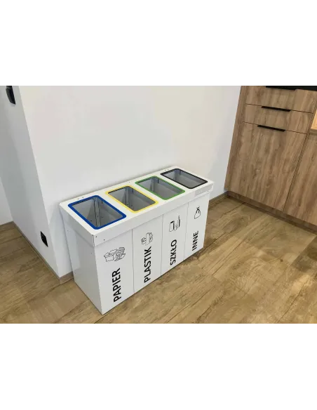 Kosz do segregacji DENEB 5x50L z pokrywą – modułowy