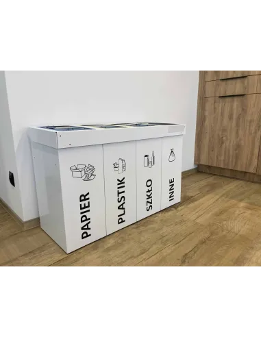 Kosz do segregacji DENEB 5x50L z pokrywą – modułowy