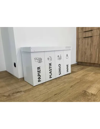 Kosz do segregacji DENEB 5x70L z pokrywą – modułowy