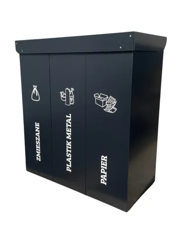 Kosz do segregacji DENEB 5x50L z pokrywą – modułowy