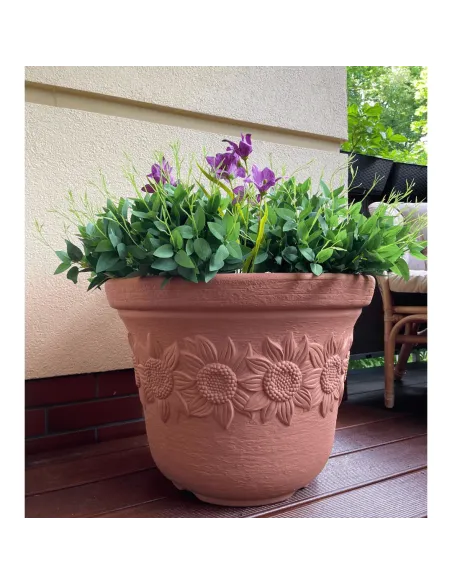 Doniczka Sun 57 cm - ceglany