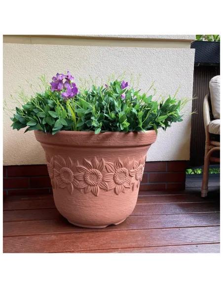 Doniczka Sun 57 cm - ceglany