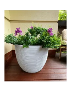 Donica duża Forum 57 cm - biała 2