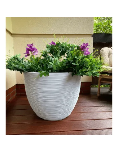 Donica duża Forum 57 cm - biała