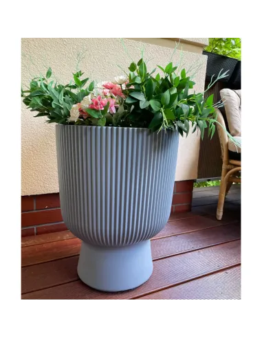 Doniczka Molly 39 cm - jasny szary