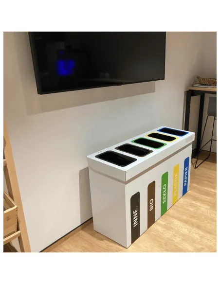 Kosz 4 x 26 L do segregacji WEGA wewnętrzny 4 komory x 26 L