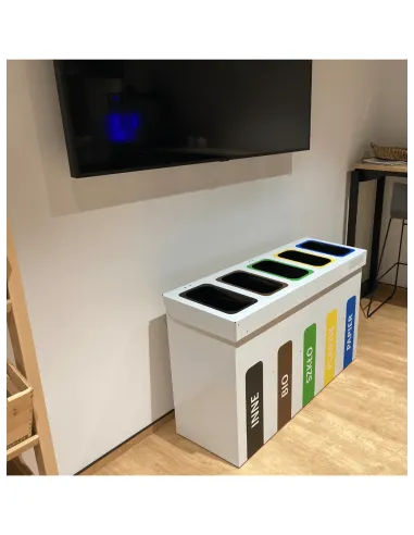 Kosz 3 x 26 L do segregacji WEGA wewnętrzny 3 komory x 26 L