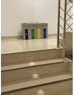 Kosz 4 x 52 L do segregacji WEGA wewnętrzny 4 komory x 52 L 2