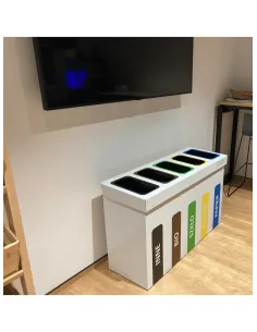 Kosz 5 x 41 L do segregacji WEGA wewnętrzny 5 komór x 41 L 2