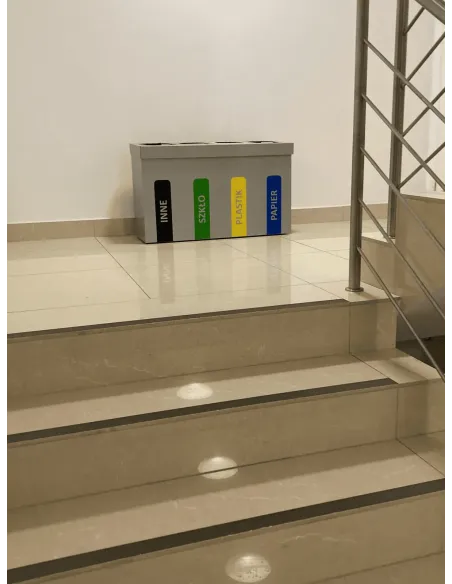 Kosz 3x 52 L do segregacji WEGA wewnętrzny 3 komory x 52 L