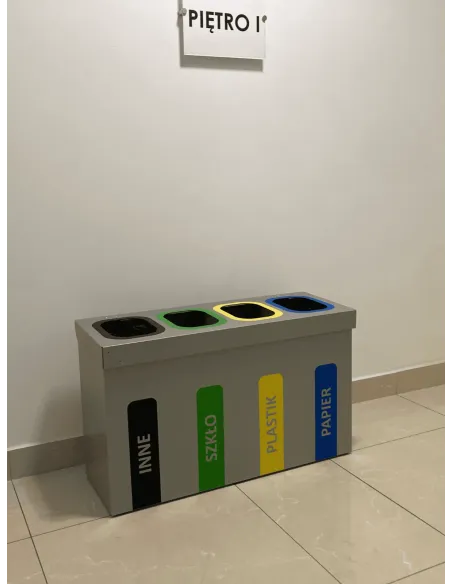 Kosz 5 x 59 L do segregacji WEGA wewnętrzny 5 komór x 59 L