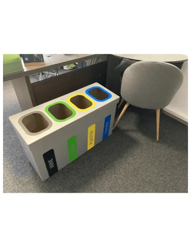 Kosz 5 x 41 L do segregacji WEGA wewnętrzny 5 komór x 41 L