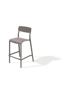 Stołek barowy Clairmont 520x545x985 kolor ziemisty earthy toupe