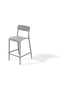 Stołek barowy Clairmont 520x545x985 kolor szary przykurzony