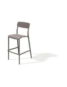 Stołek barowy  hoker wysoki Clairmont 520x545x1075 kolor ziemisty earthy toupe