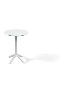 Stolik kawowy okrągły Clairmont 570x570x745 kolor biały