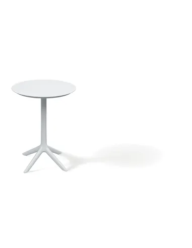 Stolik kawowy okrągły Clairmont 570x570x745 kolor biały