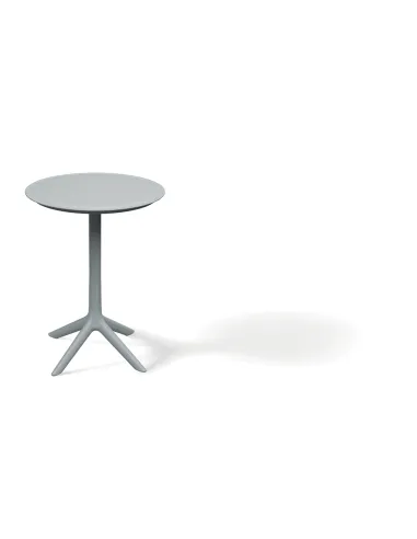 Stolik kawowy okrągły Clairmont 570x570x745 kolor szary przykurzony